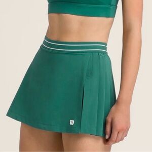 Wilson Wrap Tennis Skirt in Field Green